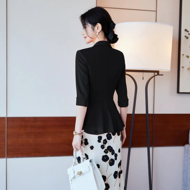 AIyssa Fashionable mid-sleeved blazer, stylish, soft and comfortable, elegant and charming. New summer 2026