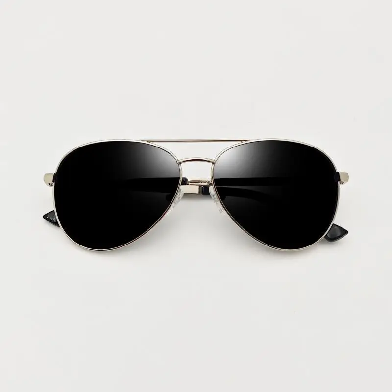 Lunettes de soleil de conduite polarisées pour hommes et femmes, lunettes de soleil pilote vintage, noir, marque de créateur, luxe