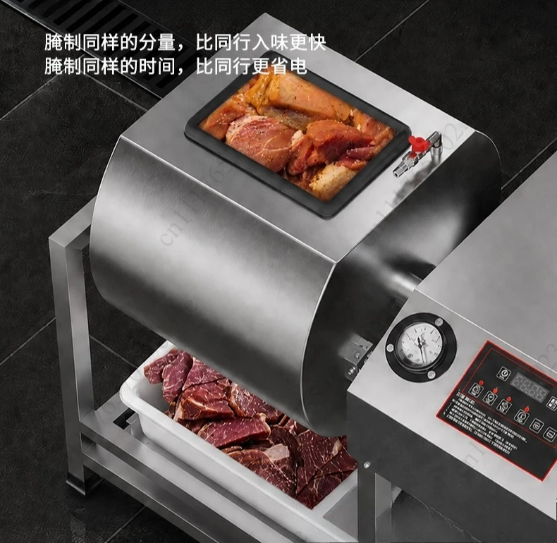 Commercial Large Capacity Vacuum Meat Tumbler, Smart Marinating Mixer For Fried Chicken Burger Shop