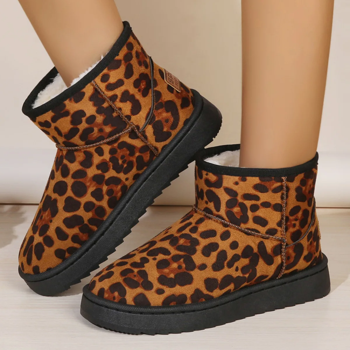 Women's New Style Snow Boots Thick Soled Fleece-lined Short Boots Cold-proof Boots Winter Anti-slip, Warm Snow Cotton Shoes