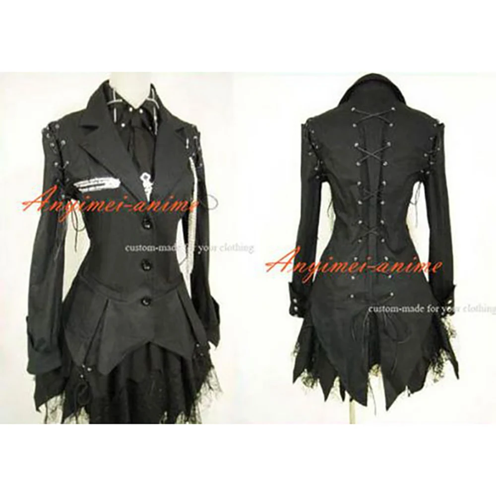 

fondcosplay hiphop Gothic Tripp Lolita punk fashion black cotton jacket coat skirt cosplay costume CD/TV[CK1143]
