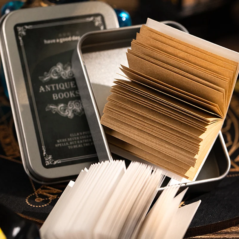 Mr. Paper Retro Text Life Tree Material Paper 100 sheets/set of boxed magic books from beginner to proficient Material Paper