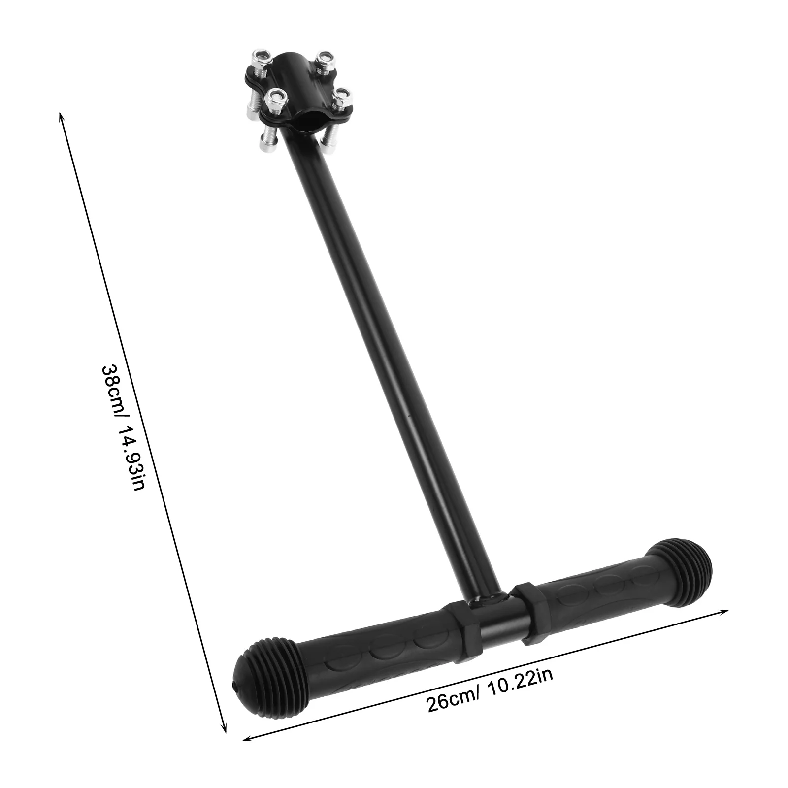 Kinderwagen-Griff-Verlängerungsstange für hohe Eltern, ergonomischer Griff, kompatibel mit Waggons, Wagen, Karren, Edelstahl, Kunststoff