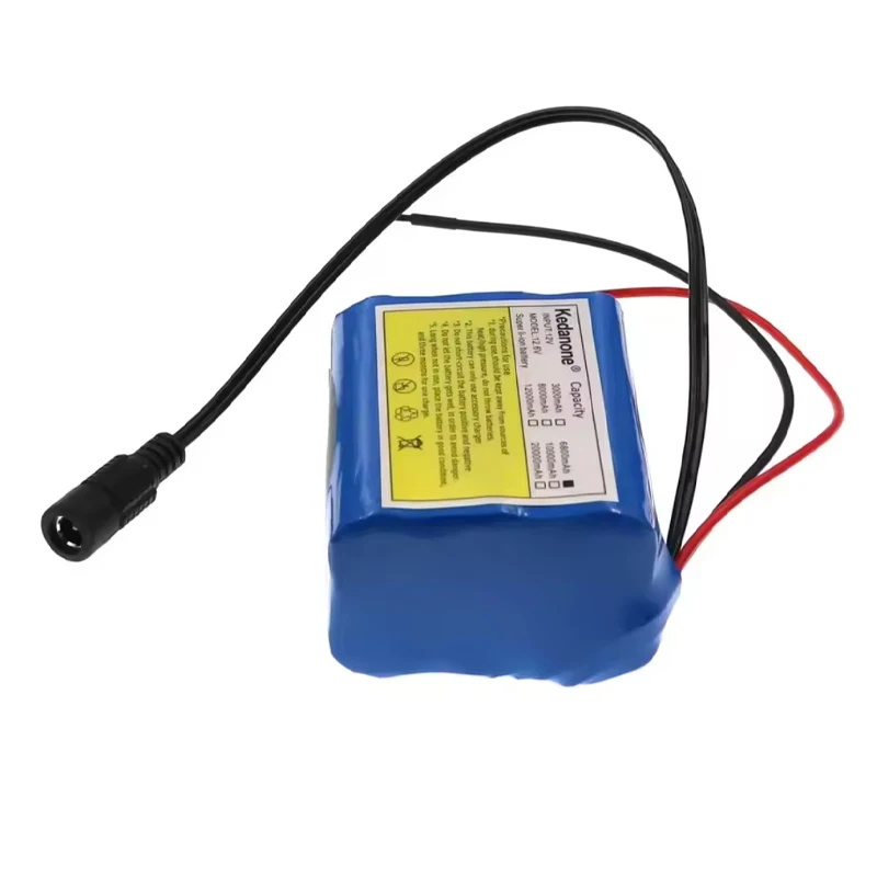 Pacco batterie al litio Kedanone 18650, 12V 20Ah, ricaricabile e portatile, fornito con caricabatterie dedicato da 12,6V, compatibile con amplificatori audio.