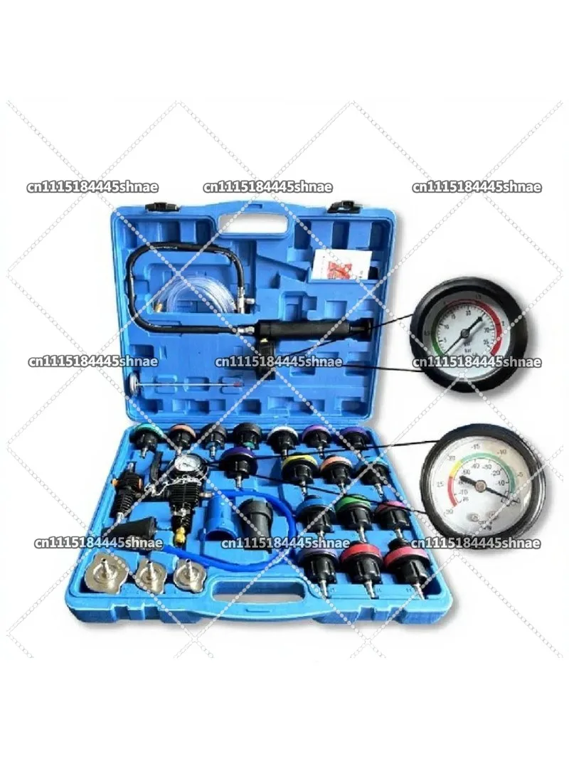 28 Pieces Automotive Water Tank Pressure Leak Detector, Coolant Replacement Vacuum Pressure Gauge Set