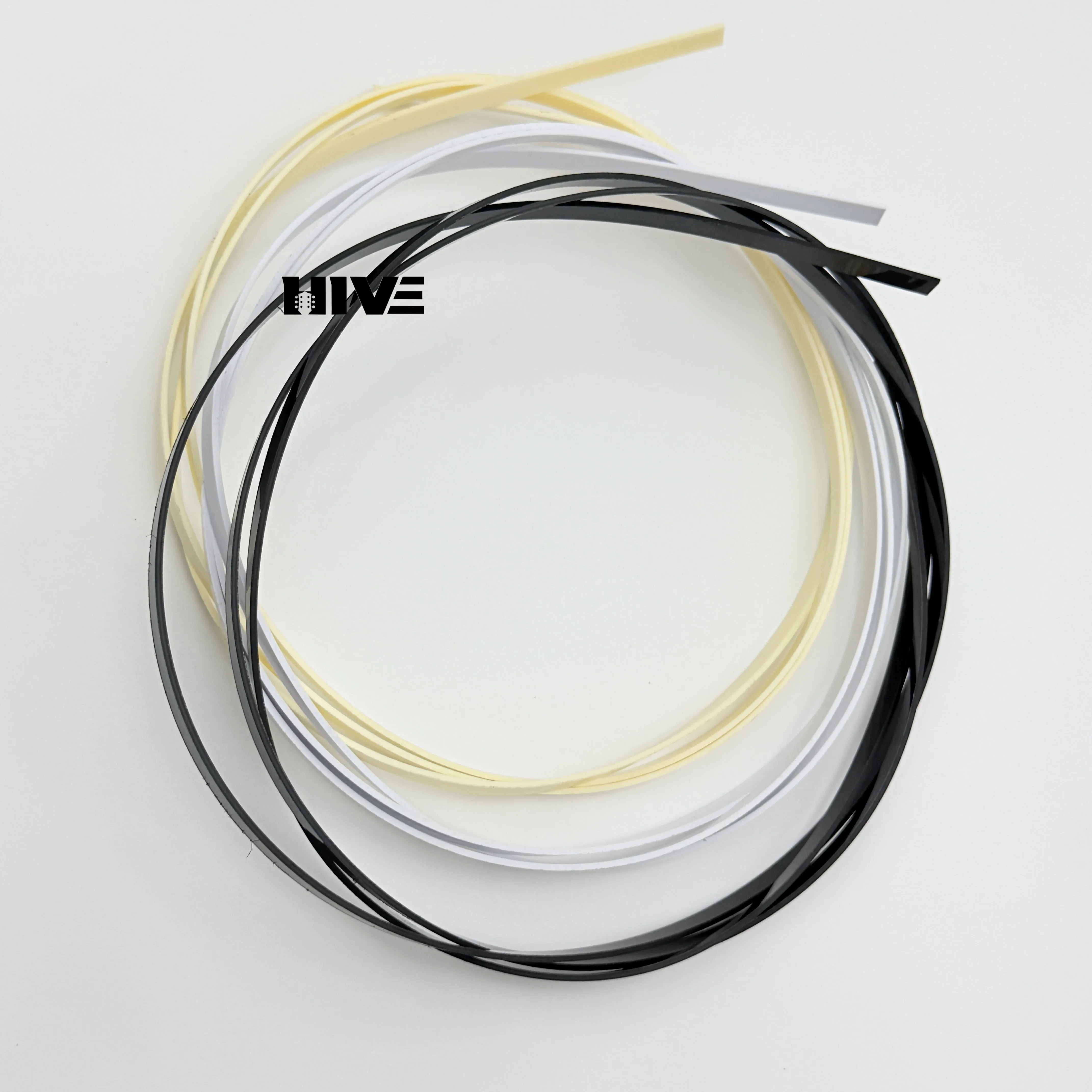 High-toughness ABS Guitar Edge Trim Strip DIY Folk Guitar Decorative Protective Strip 1650*6*1.5MM