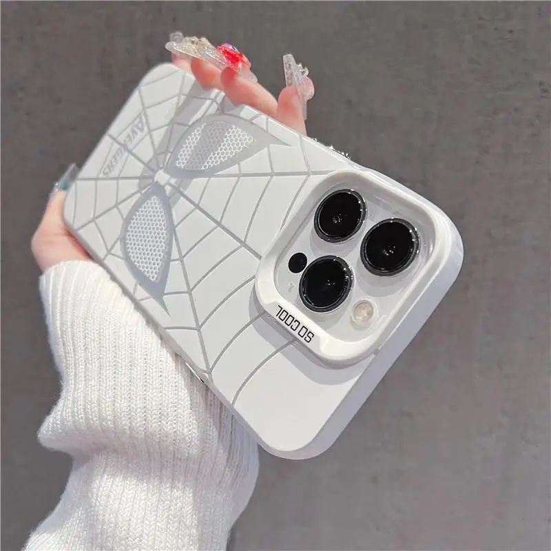 HOT Marvel Spider Man Cool Phone Case For iPhone 16 15 14 13 12 Mini 11 Pro Max XR XS 7 8 Plus Y2K Soft Anti Fall Cute Cover