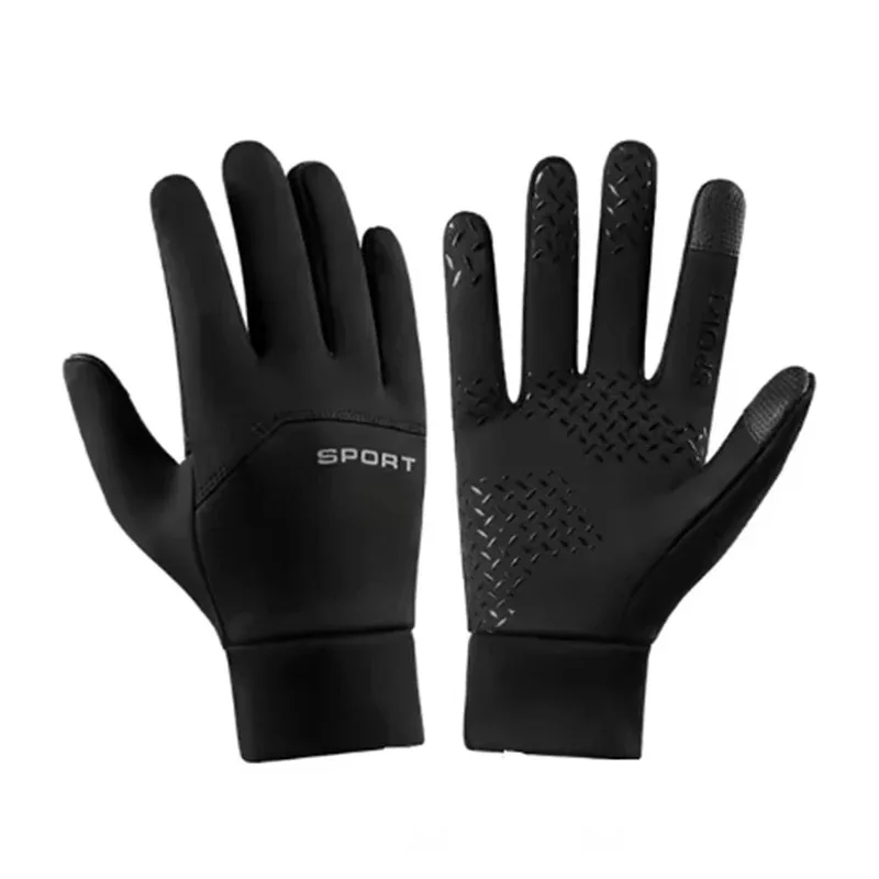

2025 High Quality Winter Men's and Women's Warm Gloves Plush Outdoor Sports Windproof and Cold proof Bicycle Gloves