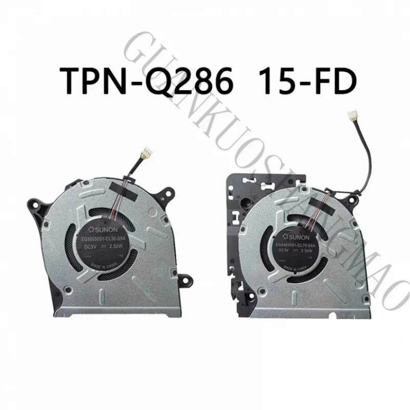 HJY...Suitable for HP TPN-Q286 15-FD N44110-001 N44109-001 Laptop CPU/GPU Cooling Fan Brand New