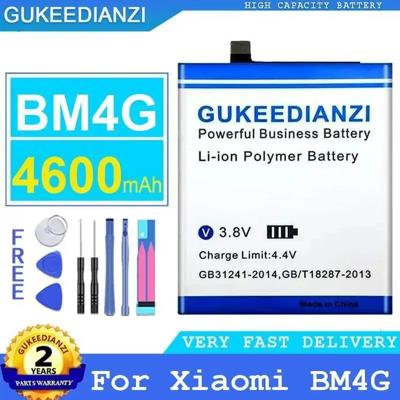 

Safe 4600Mah Premium Replacement For Xiaomi BM4G Mobile Phone Battery