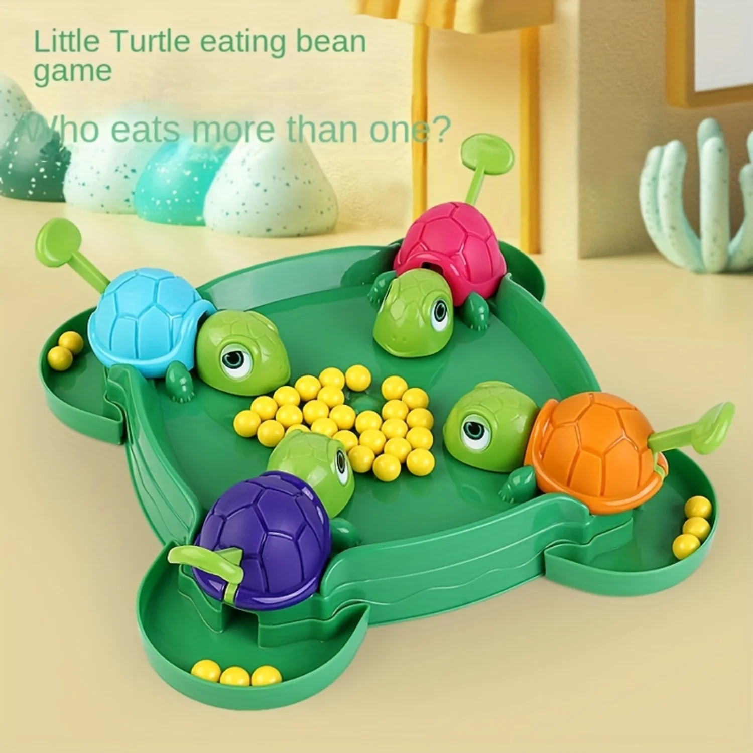 

1 Set Hungry Little Turtle Game, Parent-child Interaction Multiplayer Play Desktop Game Educational Toy, gaming gift