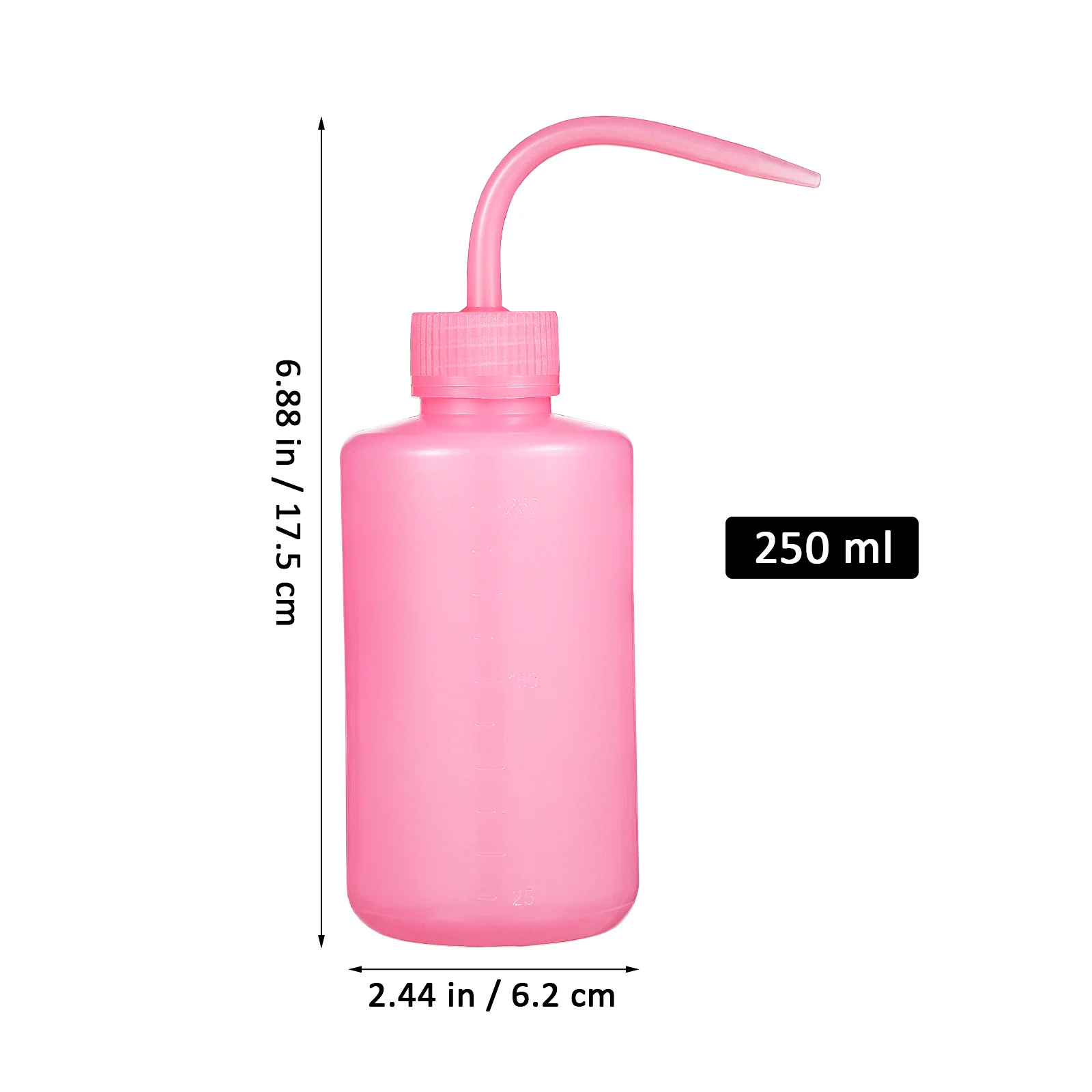 Water Eyelash Cleaning Elbow Bottle 250ml Pink Bottles for Extensions Squeeze Squeezer Wash