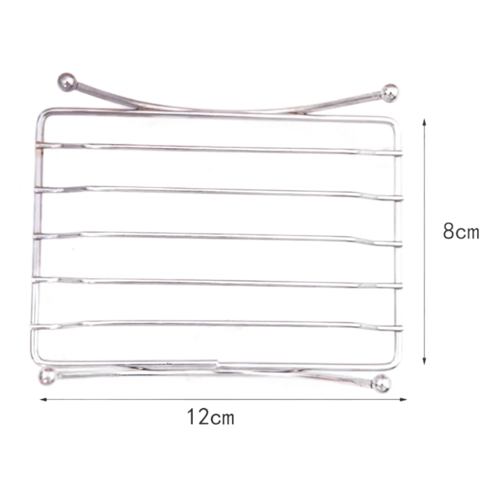 Saboneteira 12*8cm Saboneteira de longa duração, resistente à ferrugem, aço inoxidável, banheiros, hotéis, dormitórios. Novo em folha