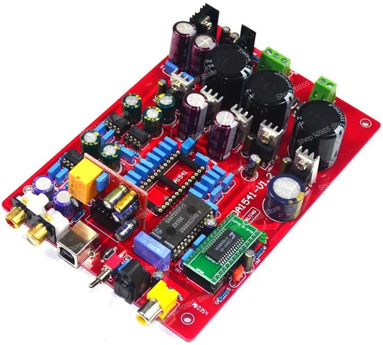 CYJ-TDA1541 fiber optic, coaxial decoding board (including USB, excluding TDA1541 and SAA7220 IC)