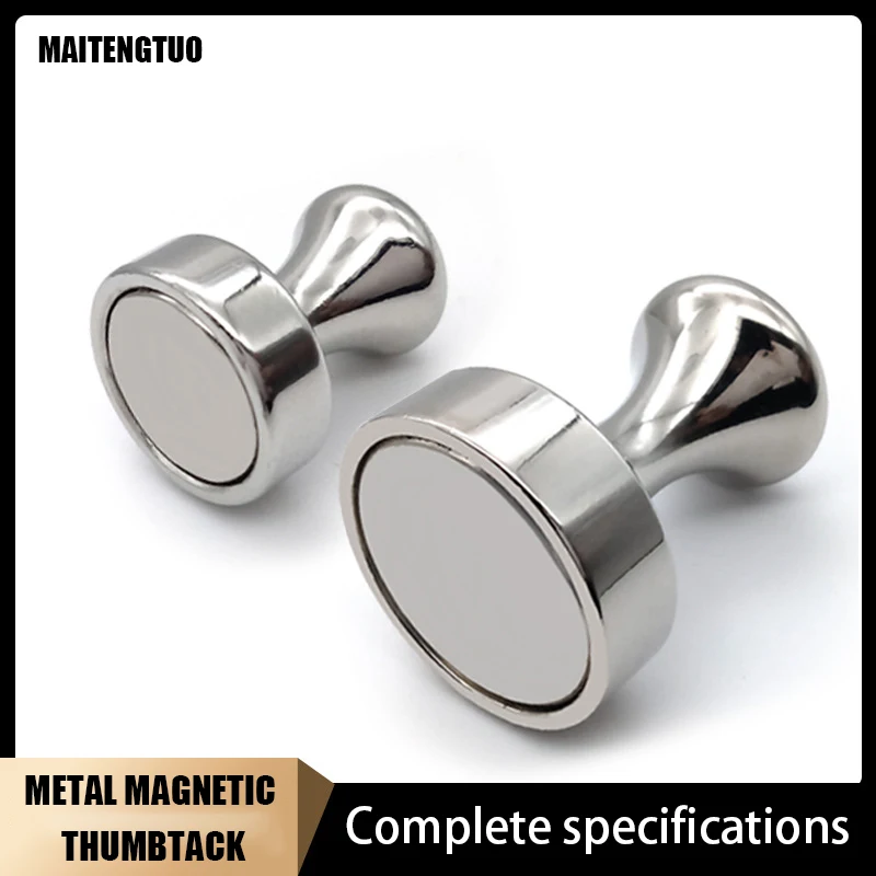 

1PC Super Strong Neodymium Magnet Magnetic Pushpins Sucker Thumbtack Durable Steel Magnet Push Pin for Whiteboard Fridge Kitchen