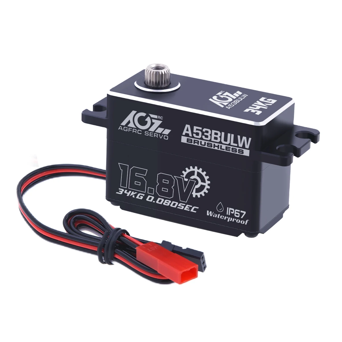 Agfrc flaches a53bulw 3s/4s 34kg programmier bares bürstenloses Servo mit hohem Drehmoment für RC-Car-Crawler-Buggy-Rennboot im Maßstab 1:10 – Detail 7