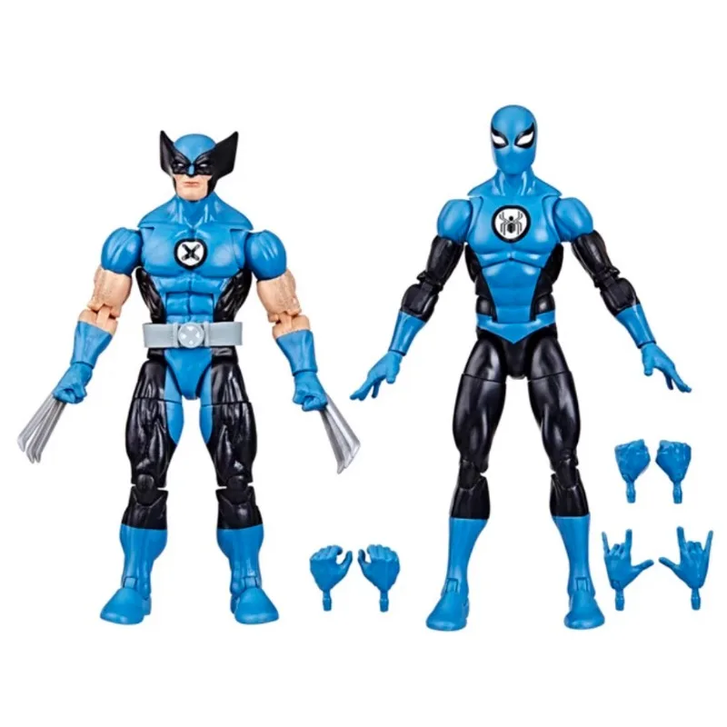 ハスブロオリジナルマーベルレジェンドファンタスティック・フォー、ウルヴァリンとスパイダーマンのアクションフィギュア、男の子と女の子へのギフト、コレクタブルモデル