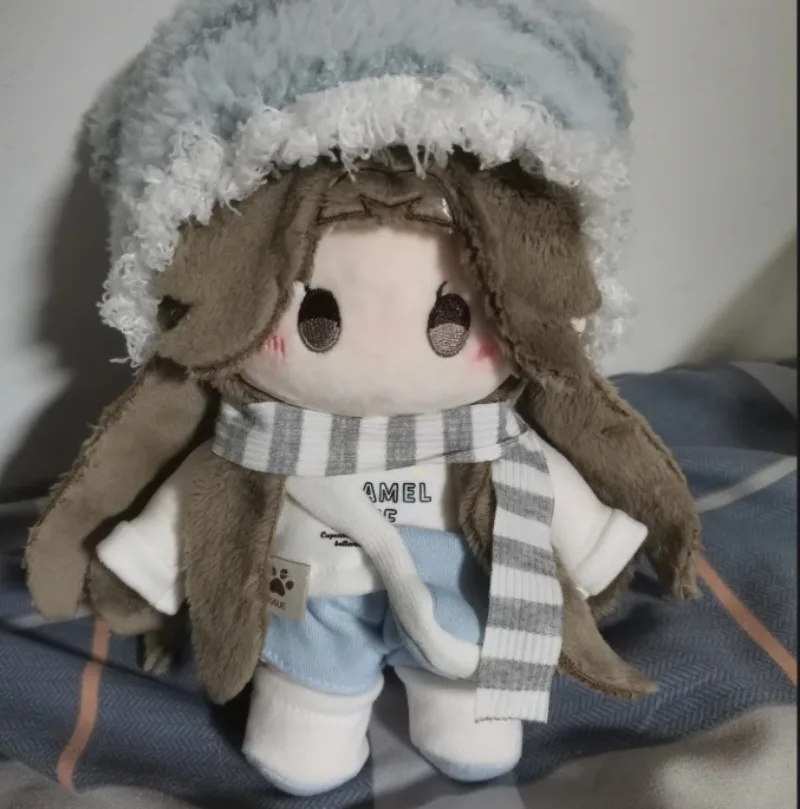 

20cm Anime Game Ashes of The Kingdom Zhou Yu Kawaii Cosplay Soft Cotton Doll Body with Skeleton Cartoon Dress Up Toy Figure Gift