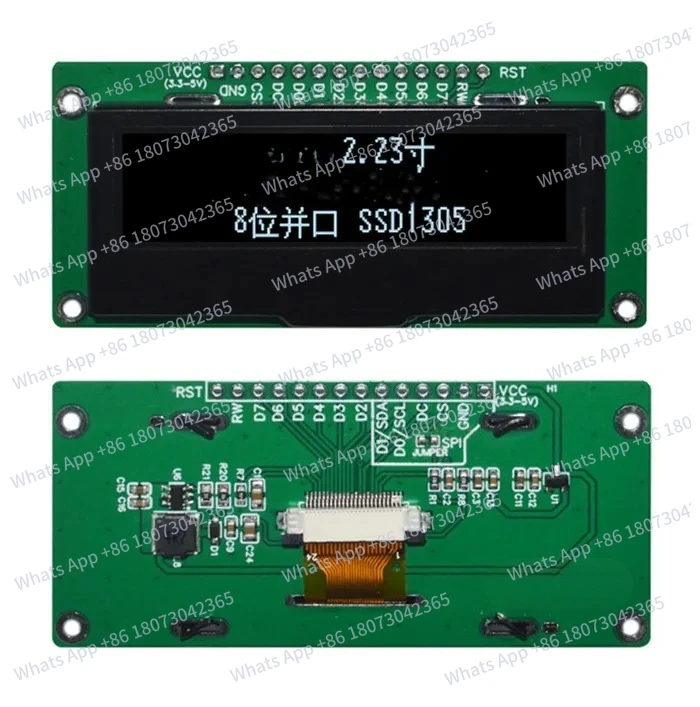 

2.23 inch 14PIN White/Blue/Yellow/Green Display Screen Module SSD1305 Drive IC 8Bit Parallel Interface 128*32