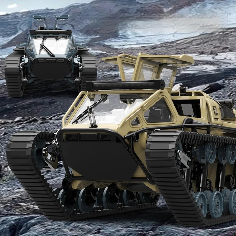 All-Terrain Crawler Off-Road RC Tank High-Horsepower Armored Remote Control Professional Full-Scale High-Speed Drift Gifts Toy