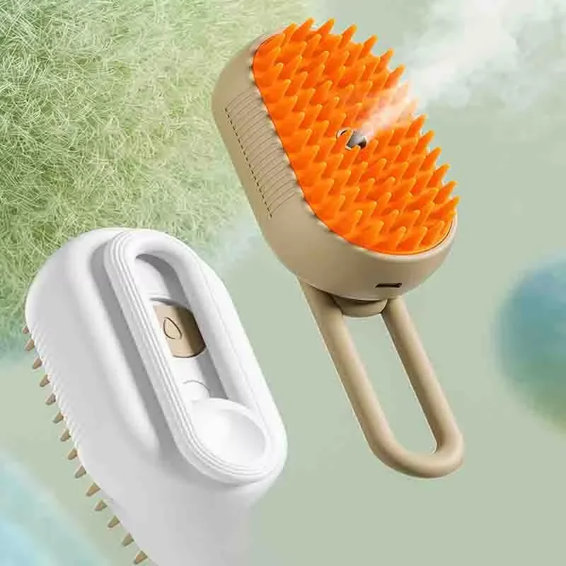 3-in-1 pet comb water steam cat and dog hair brush massager electric spray beauty remover bathing tool pet dog pet cat