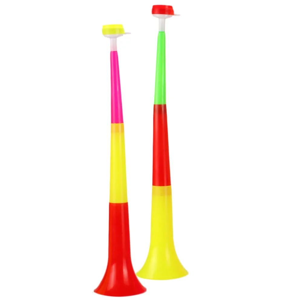

2pcs Telescopic Horn Party Noise Makers For Football Game Cheer Props Stadium Horns Plastic Trumpet Camping Wedding Halloween