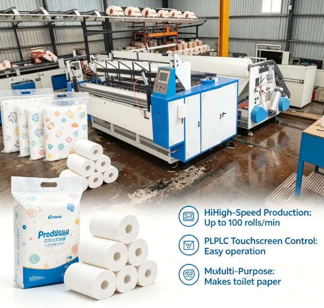 

Customized Kitchen Paper Towel Making Machine Commercial Paper Towel Manufacturing Machine Can Print Trademarks