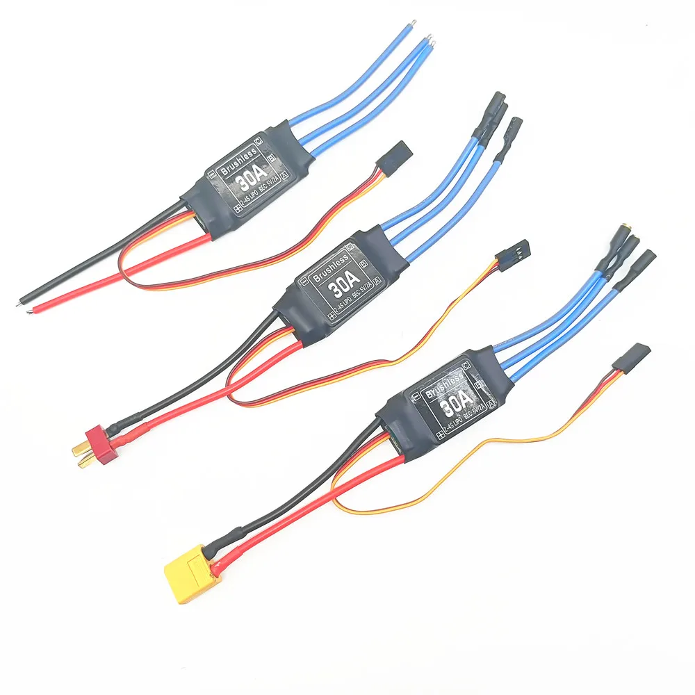 30A 40A Brushless ESC 2-4S Electronic Speed Controller 5V 3A UBEC 3.5MM Banana Head For RC FPV Quadcopter Airplanes Helicopter