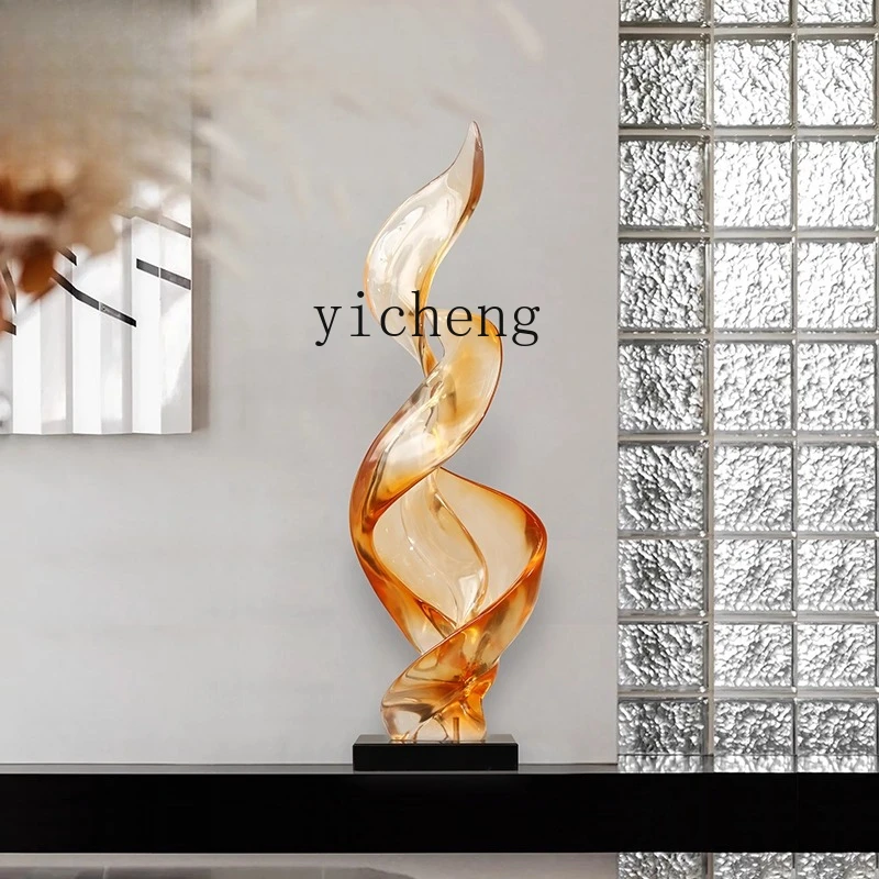

glazed transparent sculpture vertical height entrance entrance decorative ornament living room partition high-end jewelry