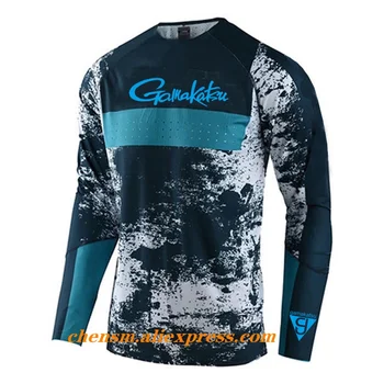 가마카츠 긴팔 낚시 의류, 캠핑 하이킹 사이클링 티셔츠, 자외선 차단 낚시 의류, 빠른 건조 저지, 신제품 