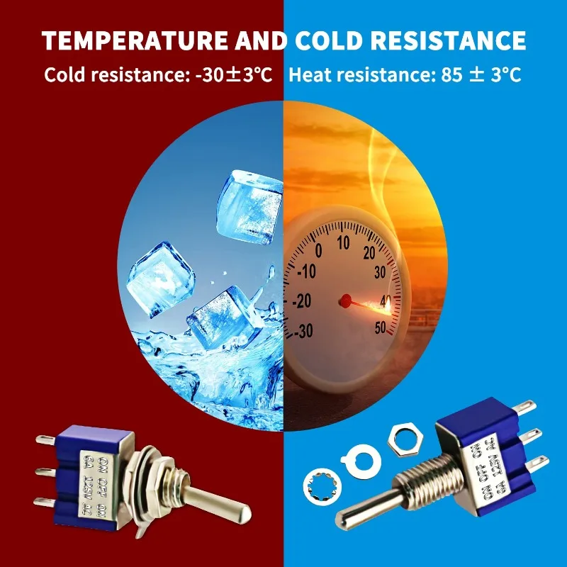 20 шт. мини-тумблер SPDT ВКЛ/ВЫКЛ/ВКЛ 3-контактный 3-позиционный микротумблер переменного тока 6А/125 В 3А/250 В с одним шарниром для Arduino MTS-10