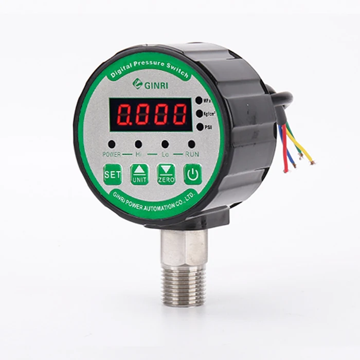 DPR-S80 Oil Water Pump Gas Digital Pressure Gauge Switch PSI Vacuum Air Compressor 0-10Mpa NPT1/4 G1/4 High Precision