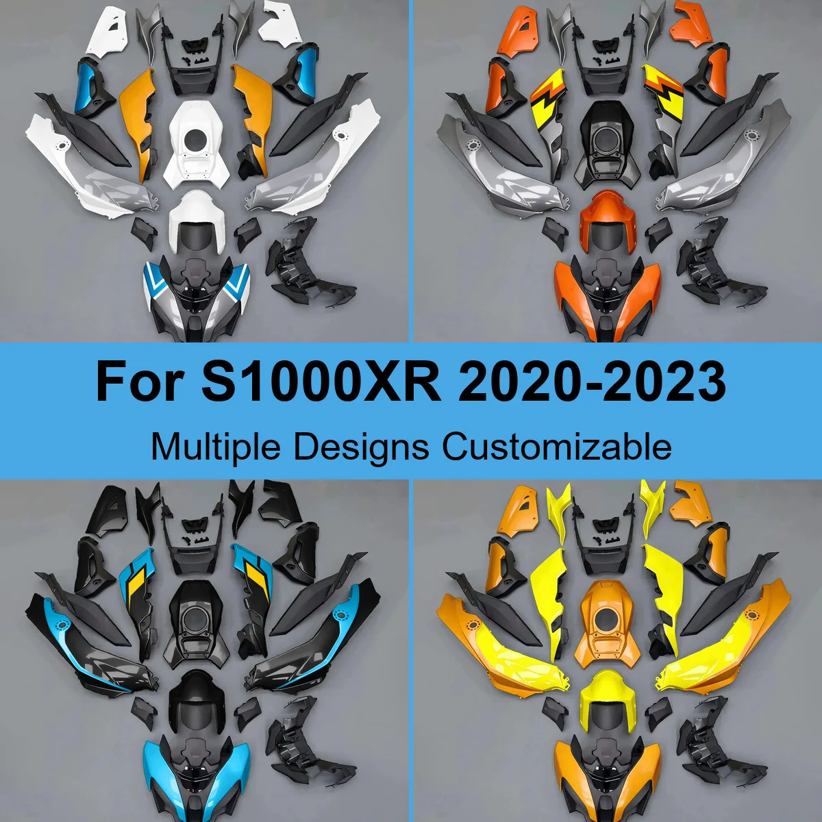 Replacement Fairing Kit Fit for BMW S1000XR 2020-2023 K69 Injection Moulded ABS Plastic Body Panels Cover Set Spares