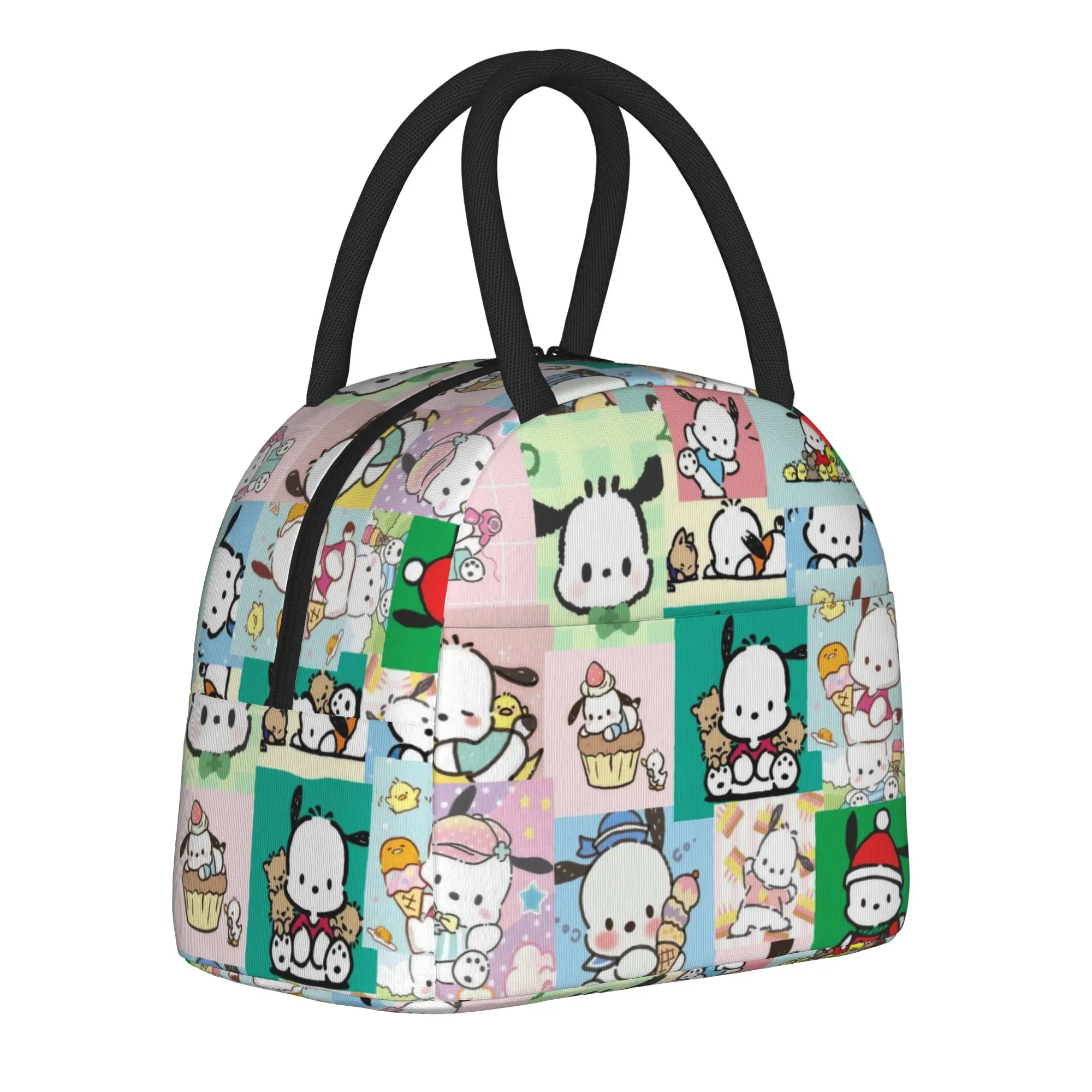 

Pochacco Insulated Lunch Bag Thermal Bag Reusable,Lunch Container Cute Dog Cartoon Large Lunch Box Tote Girl Boy Work Outdoor