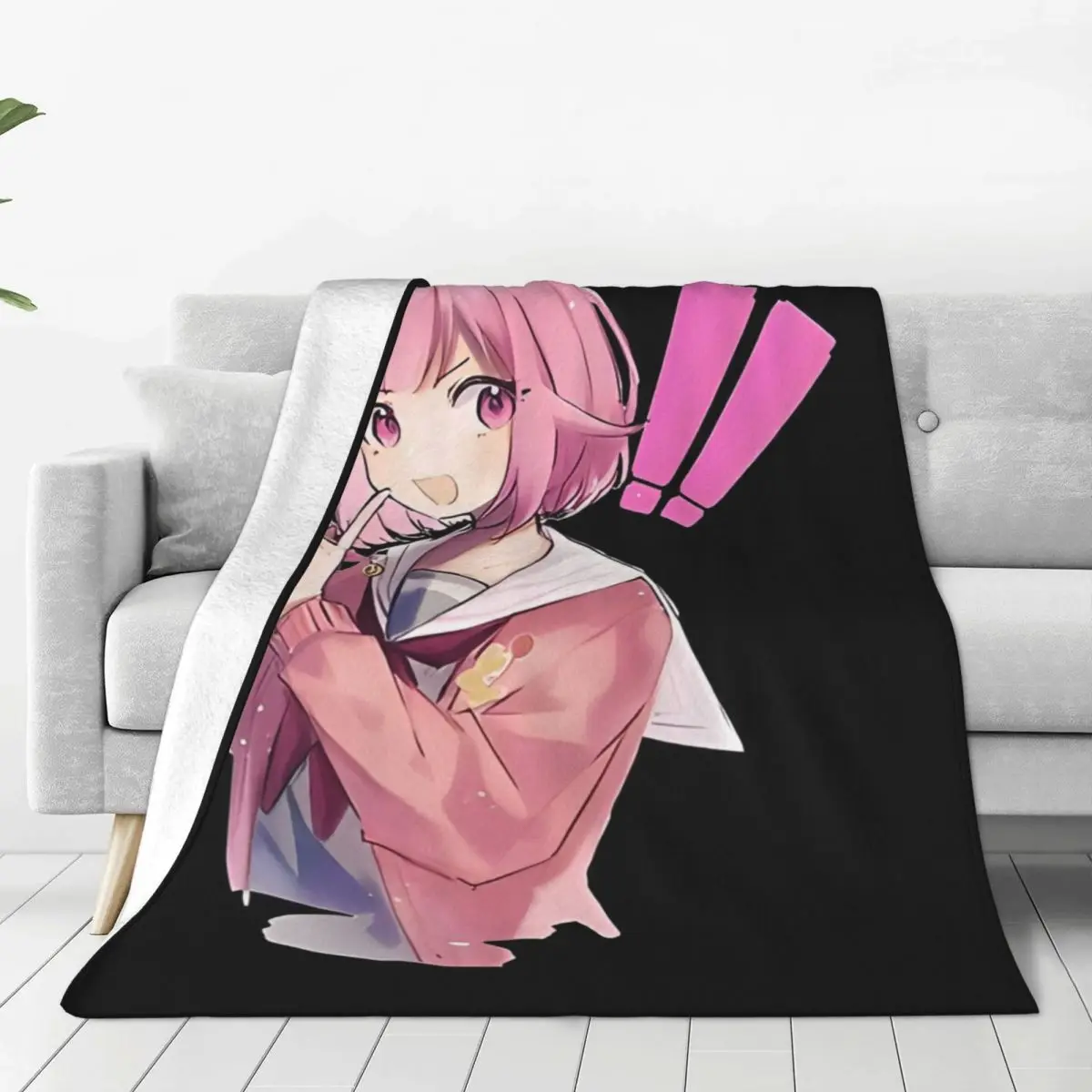 Project Sekai Emu Otori Blankets Warm Soft Novelty Plush Throw Blanket For Couch Chair Travel Flannel Bedspread Bed Cover