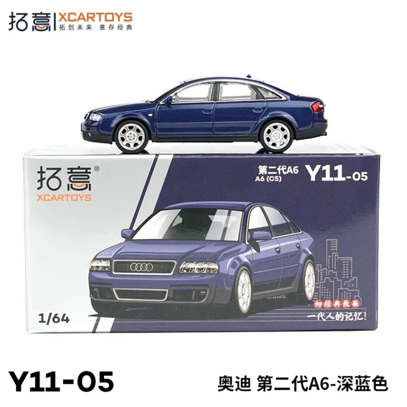 

XCARTOYS 1/64 Scale Second Generation A6 Y11-05 Dark Blue Alloy Car Model Classics Adult Souvenir Gift Hobby & Toys