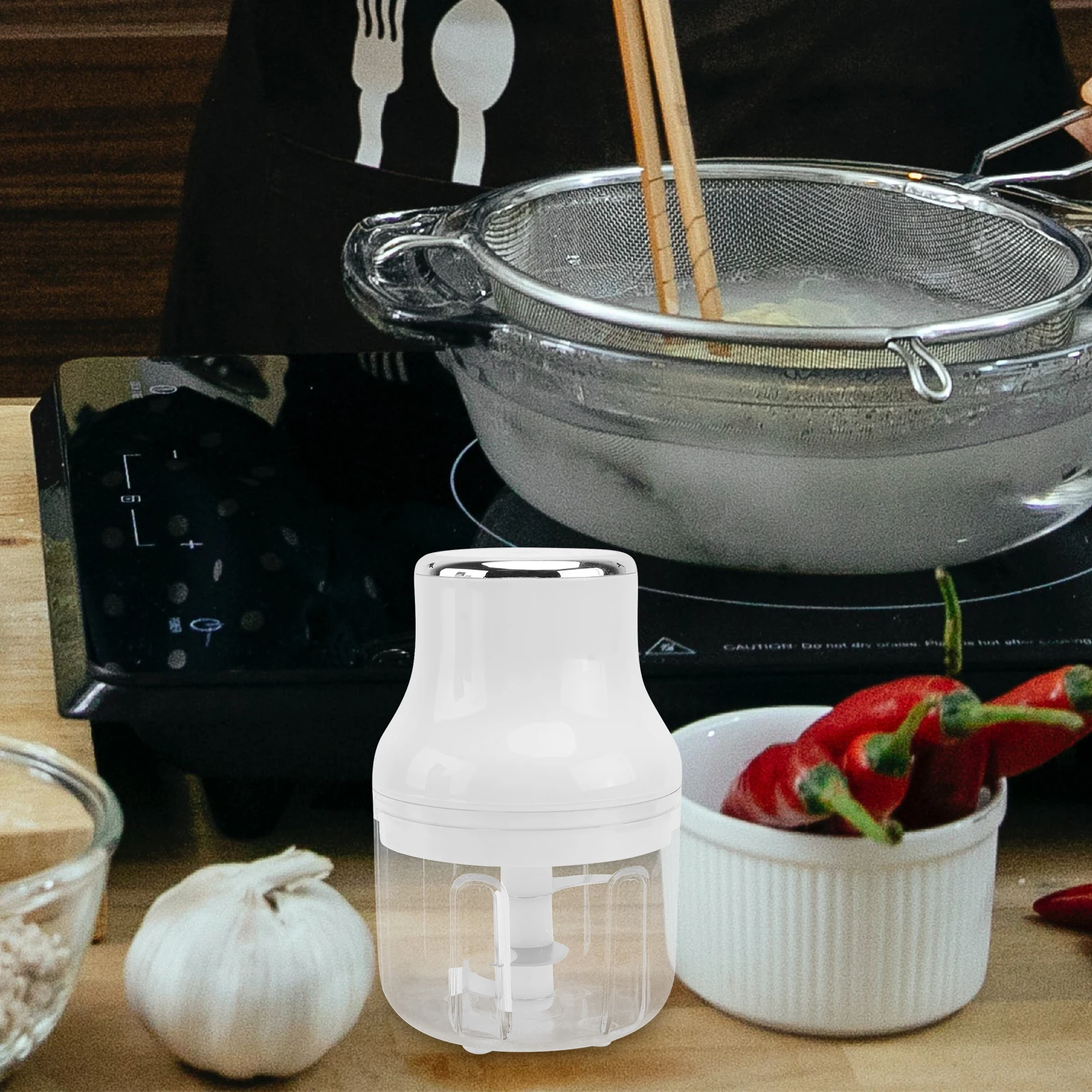 

1pc 250Ml Usb Charging Crusher Mini Masher Baby Food Processor Electric Garlic Press Compact Kitchen Garlic Tool Home