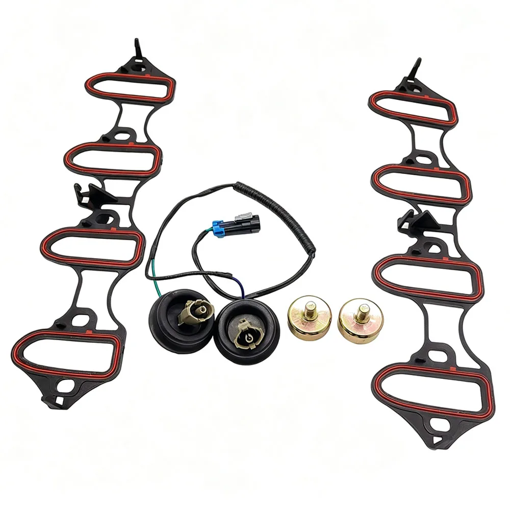 Car Knock Sensor Harness Intake Manifold Gasket Kit for Chevrolet Express Silverado GMC Savana Sierra 4.8 5.3 6.0 L V8 GAS OHV