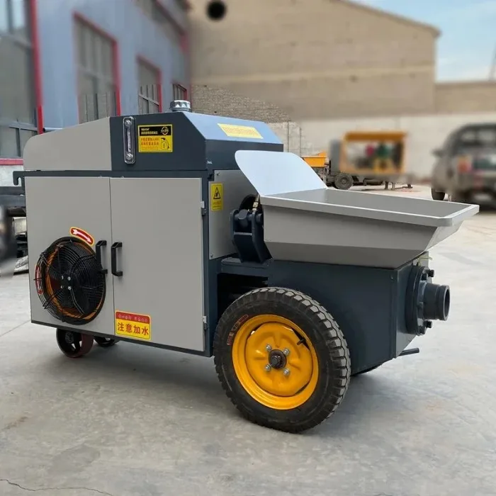 Low price concrete pump high pressure concrete pump self loading mobile concrete mixer pump