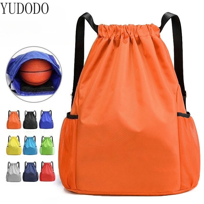 

YUDODO Basketball Drawstring Bags for Students Light Weight Women Sack Packs Large Capacity Portable Sports Backpacks Street Bag