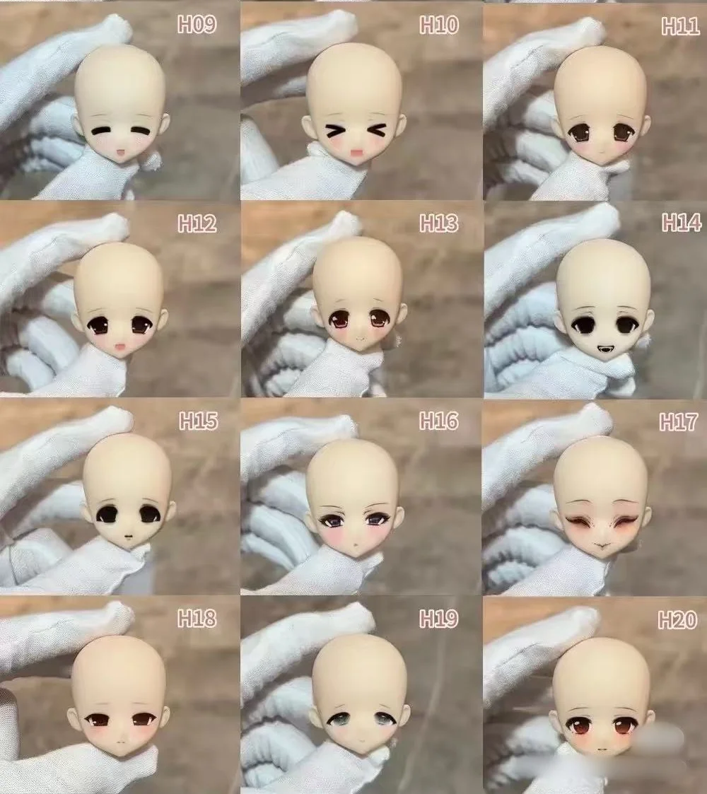 In Stock New BJD Doll Tiny Special 1/6 OB22 Removable Makeup Head Toy Gift Beautiful Face Girl High-Quality Only Head No Body