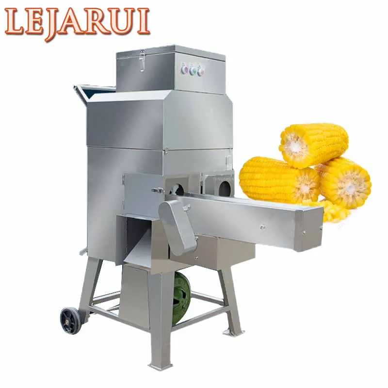 Automatic Corn Thresher Conveyor Belt Fresh Sweet Waxy Frozen Corn Commercial Thresher Fresh Corn Peeling Equipment