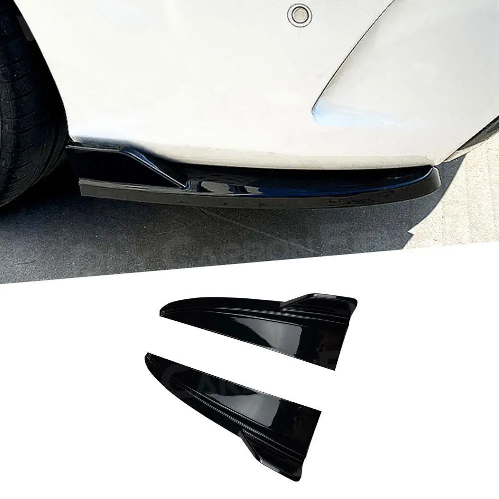 

Глянцевый черный задний бампер, разделитель губ для Mercedes Benz C Class W205 C180 C200 C300 C63 AMG Sedan 2015-2021, задние разветвители, клапаны