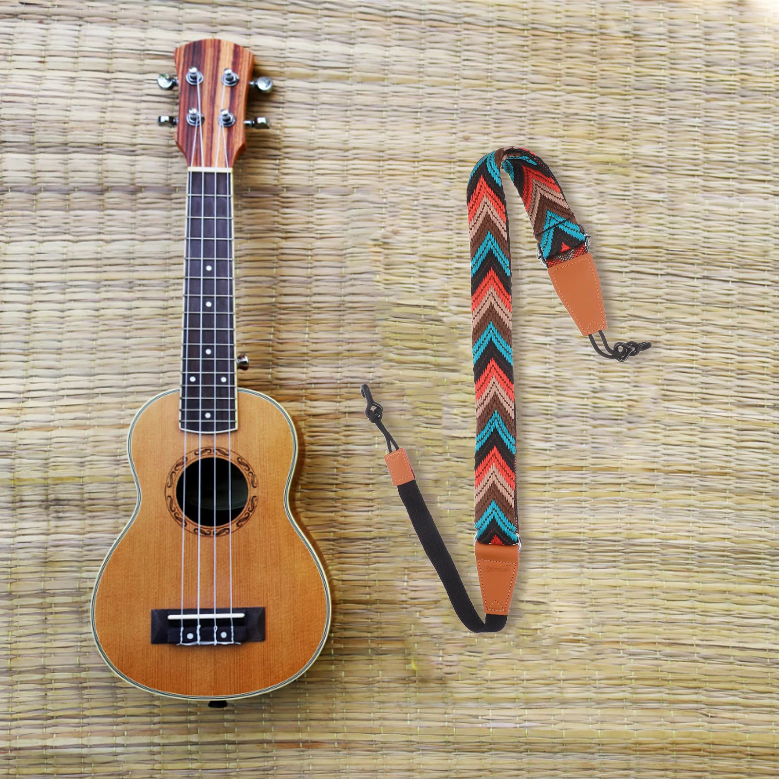 

Ukulele Holder Accessory Aldult Strap Belt Straps with Hooks Instrument Accessories