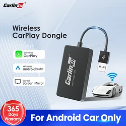 CarlinKit Wireless CarPlay Dongle Android Auto dla Android Car Radio AirPlay Music USB Smart Mirror Link Potrzebujesz instalacji Autokit