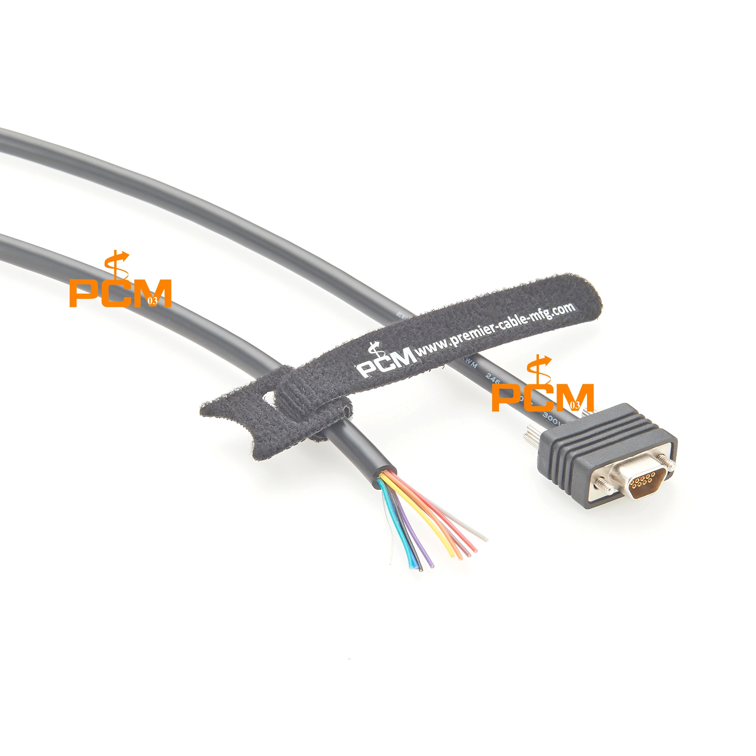 Micro D Connectors Micro D-sub Cable Assemblies Computer Cable Mini DB9 9pin Receptacle Female Sockets to Open End Wire Leads