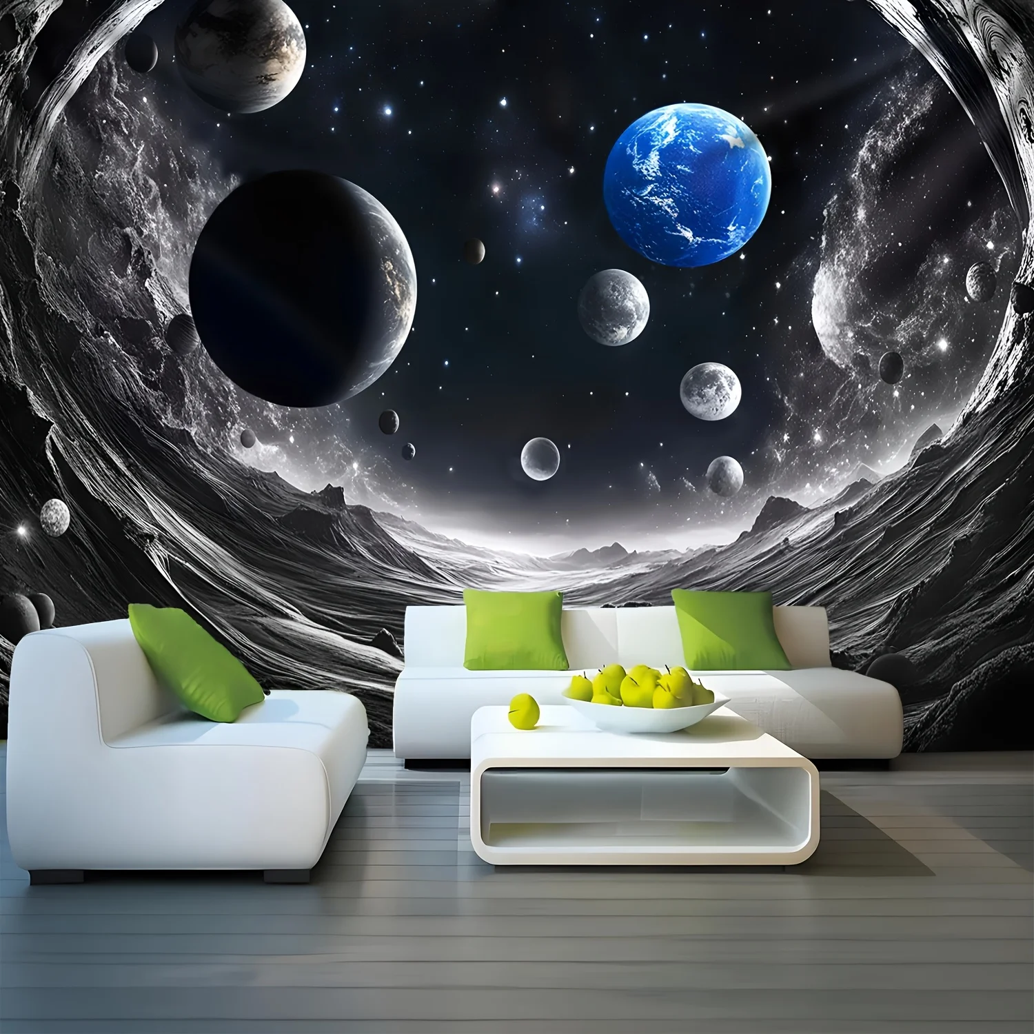 

Настенный гобелен с космическим узором Земли, полиэстер, неувядаемый, легкий, большой размер, для спальни, гостиной, домашний декор для современной эстетики