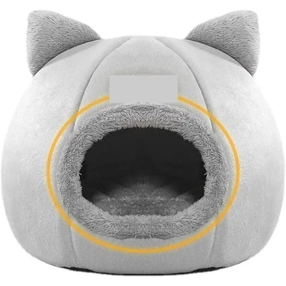 

Extra Warm Semi-Enclosed XL Cat & Dog Bed with Non-Slip Base for Winter Use
