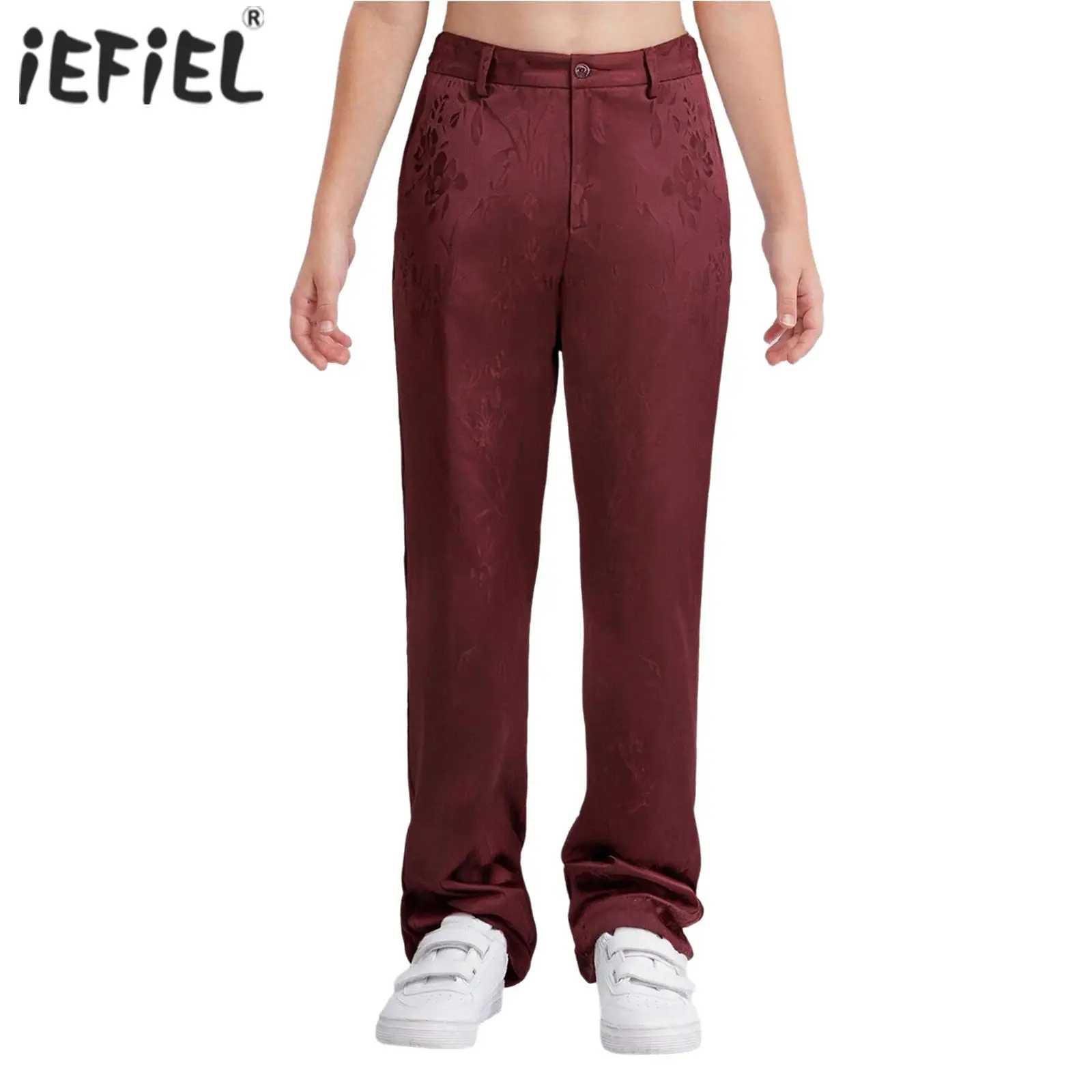 Medieval Steampunk Victorian Pants Halloween Carnival Cosplay Party Trousers for Boys Gothic Style Vintage Flower Print Trousers