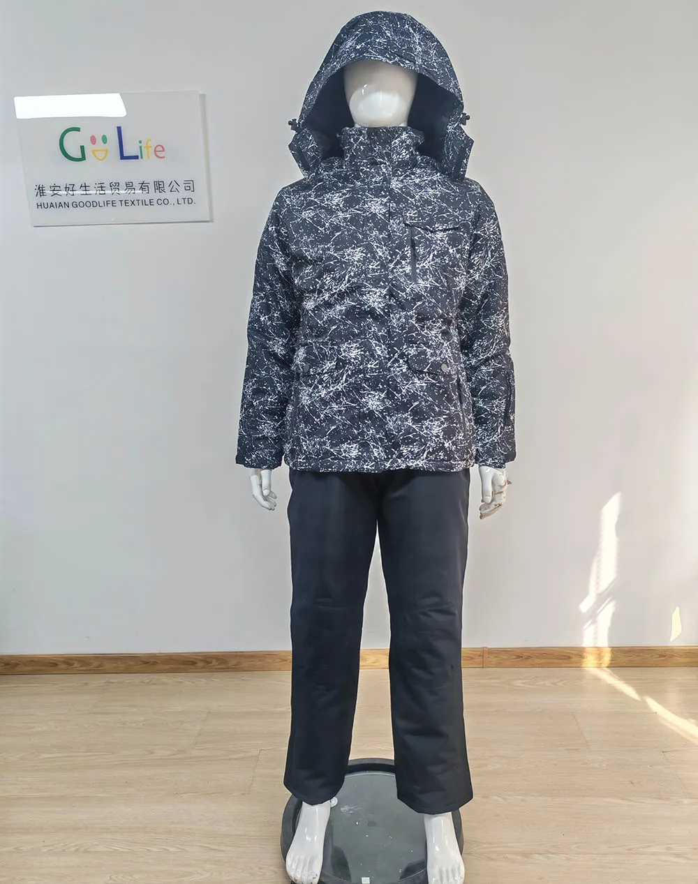 STLF الصين مصنع في الهواء الطلق بدلة تزلج مقاومة للماء سنوسويت الشتاء سترة التزلج والسراويل مجموعة بدلة الثلوج الدافئة على الجليد #2